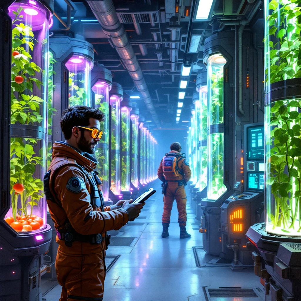 Hydroponics Hub: Sol 821 on Mars