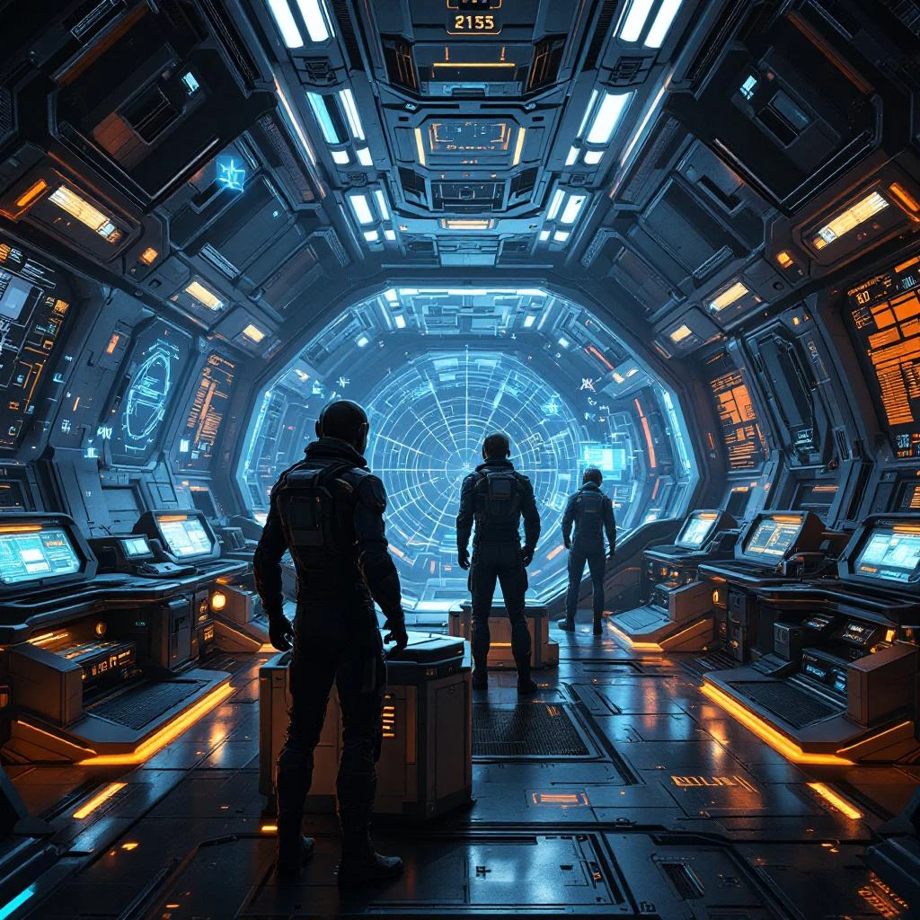 The crew preparing for navigation mesh rebuild