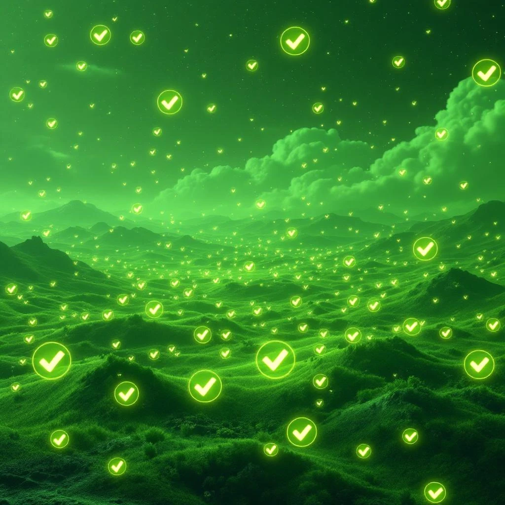 The Planet of the Green Checkmark